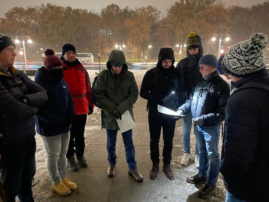 Photo - Group image at night